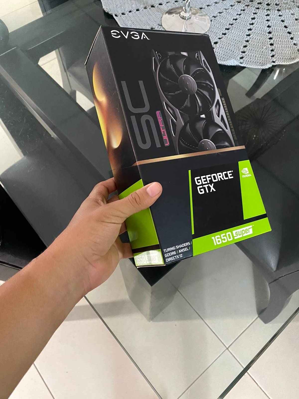 EVGA GeForce GTX 1650 Super SC Ultra Gaming, 4GB GDDR6, Dual Fan, Metal Backplate, 04G-P4-1357-KR customer photo 1