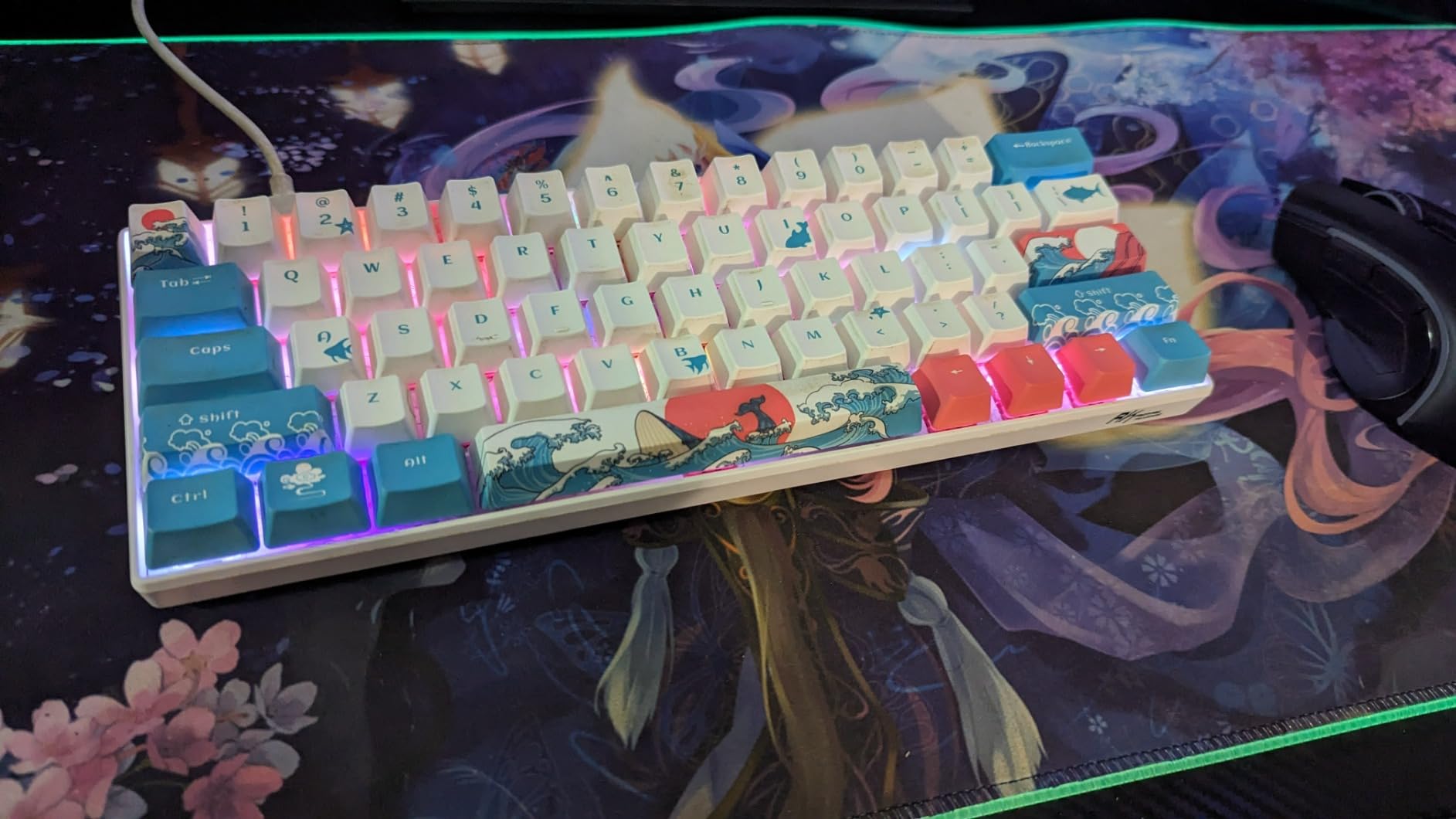 RK ROYAL KLUDGE RK61 Wired 60% Mechanical Gaming Keyboard Programmable QMK/VIA RGB Backlit 61 Keys Ultra-Compact Hot Swappable Blue Switch Black customer photo 2