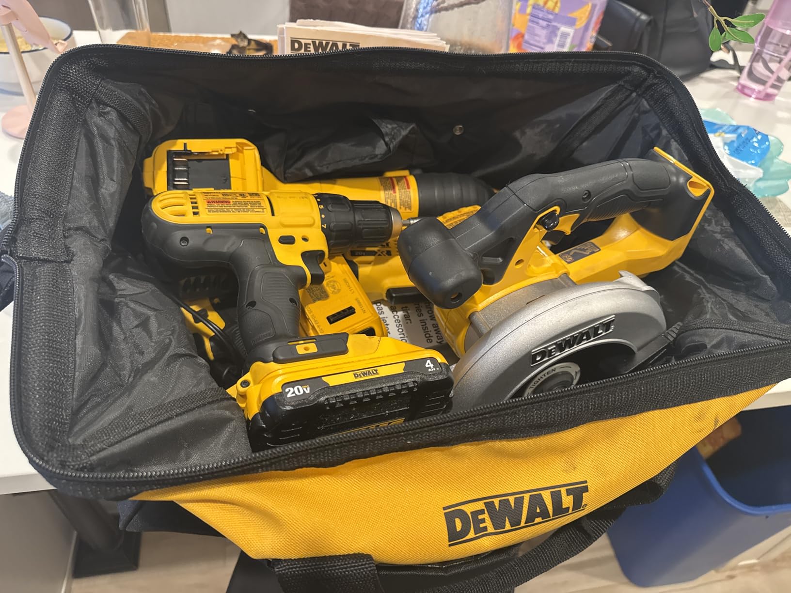 DEWALT Tools 5 Tool Power Tool Combo Kit, Cordless Drill Impact Driver Saw Oscillating Multi-tool Set with 20V MAX Battery and Charger (DCK551D1M1) customer photo 1