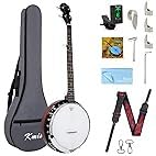 Kmise 5 String Resonator Banjo,Professional Sapele Back Full Size Banjos Starter Kit with Bag Tuner Strap Strings Picks Ruler Wrench Bridge customer photo 2