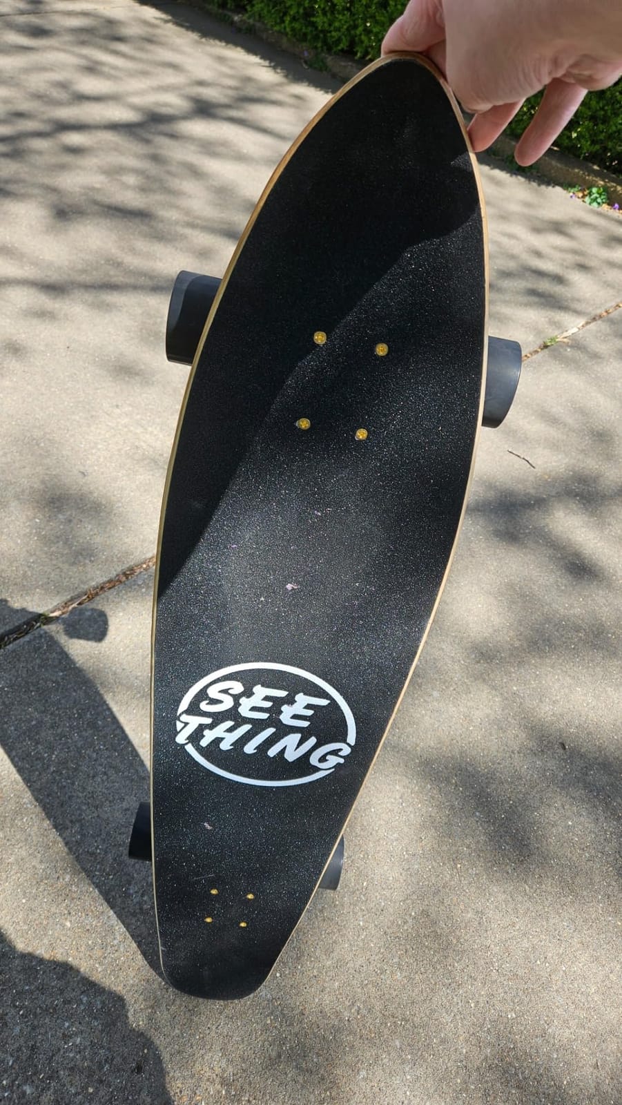 seething 42 Inch Longboard Skateboard Complete Cruiser Pintail,The Original Artisan Maple Skateboard Cruiser Pintail for Cruising, Carving, Free-Style and Downhill customer photo 2