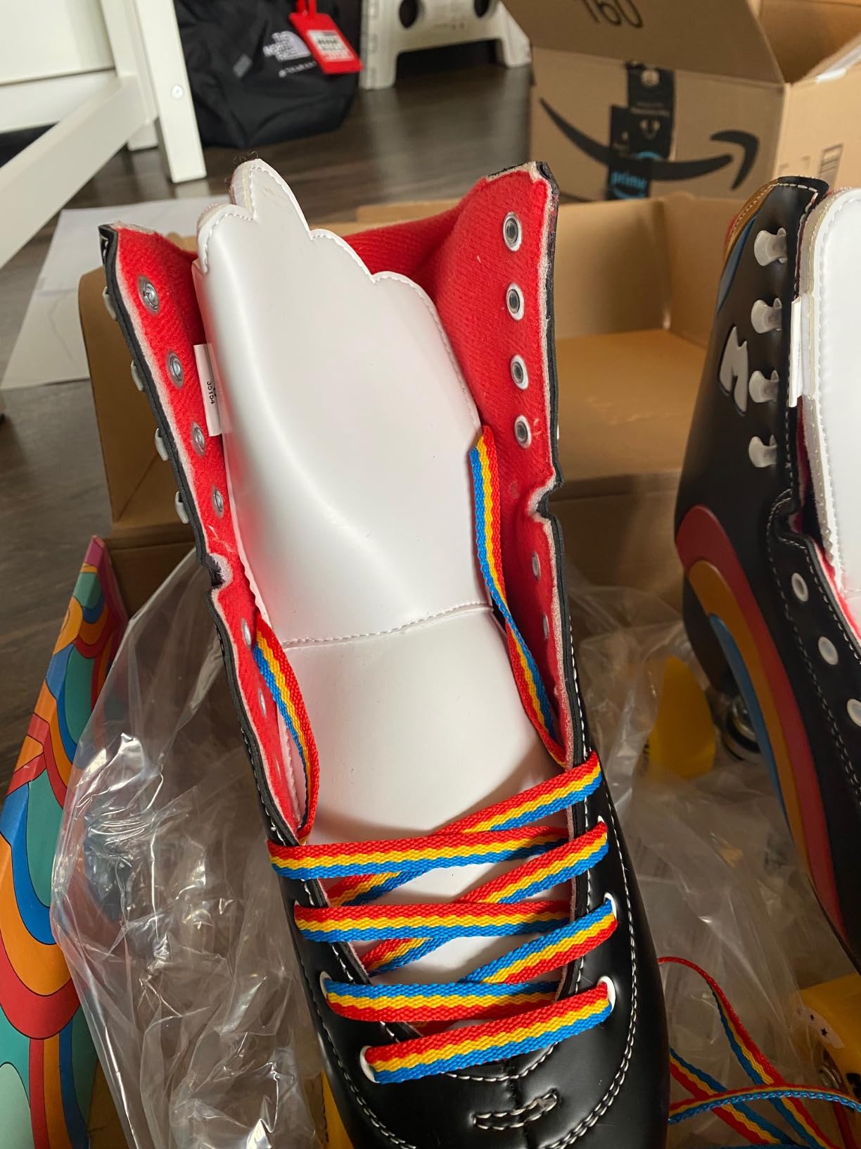 Moxi Rainbow Rider Roller Skates for Women - Beautiful, Durable, Supportive Rainbow Skates with Padded Lining, a Sturdy Plate, and Soft Outdoor Wheels customer photo 1