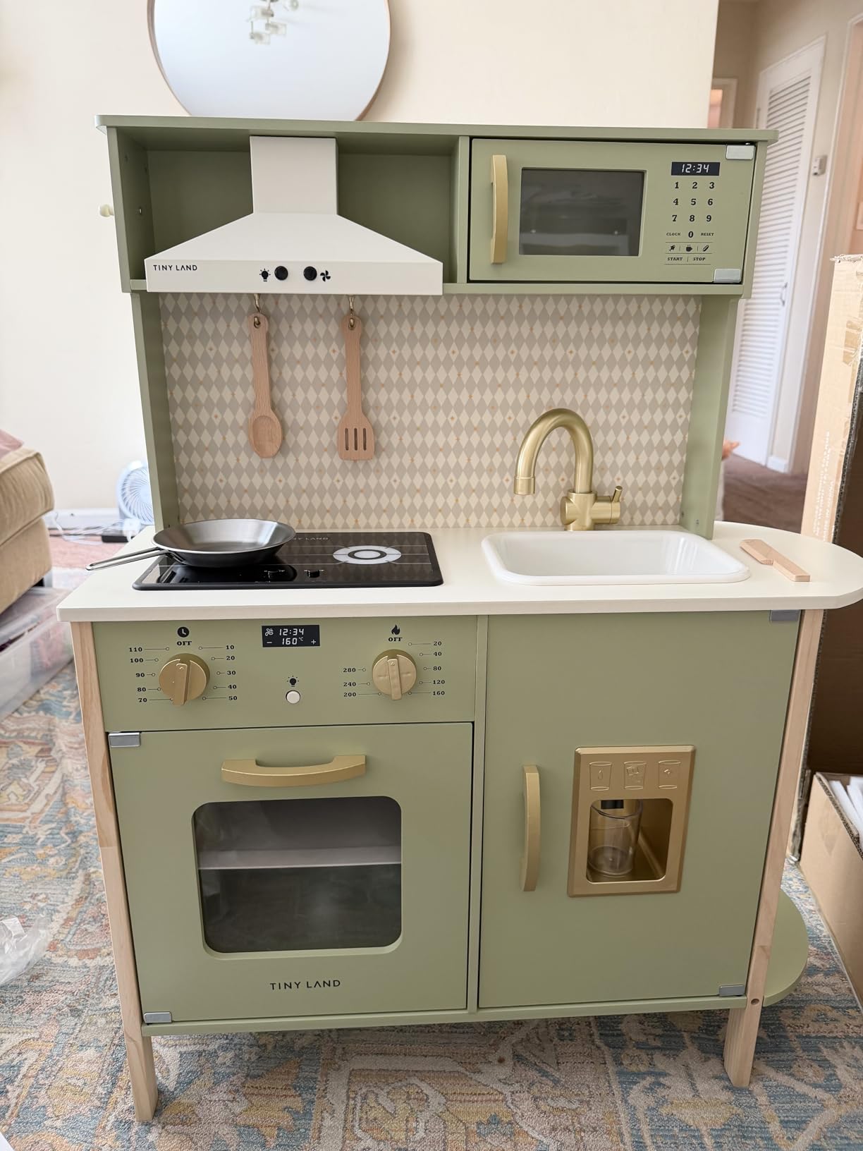 Tiny Land Play Kitchen for Kids – Real Lights, Sounds & Adjustable Height customer photo 1