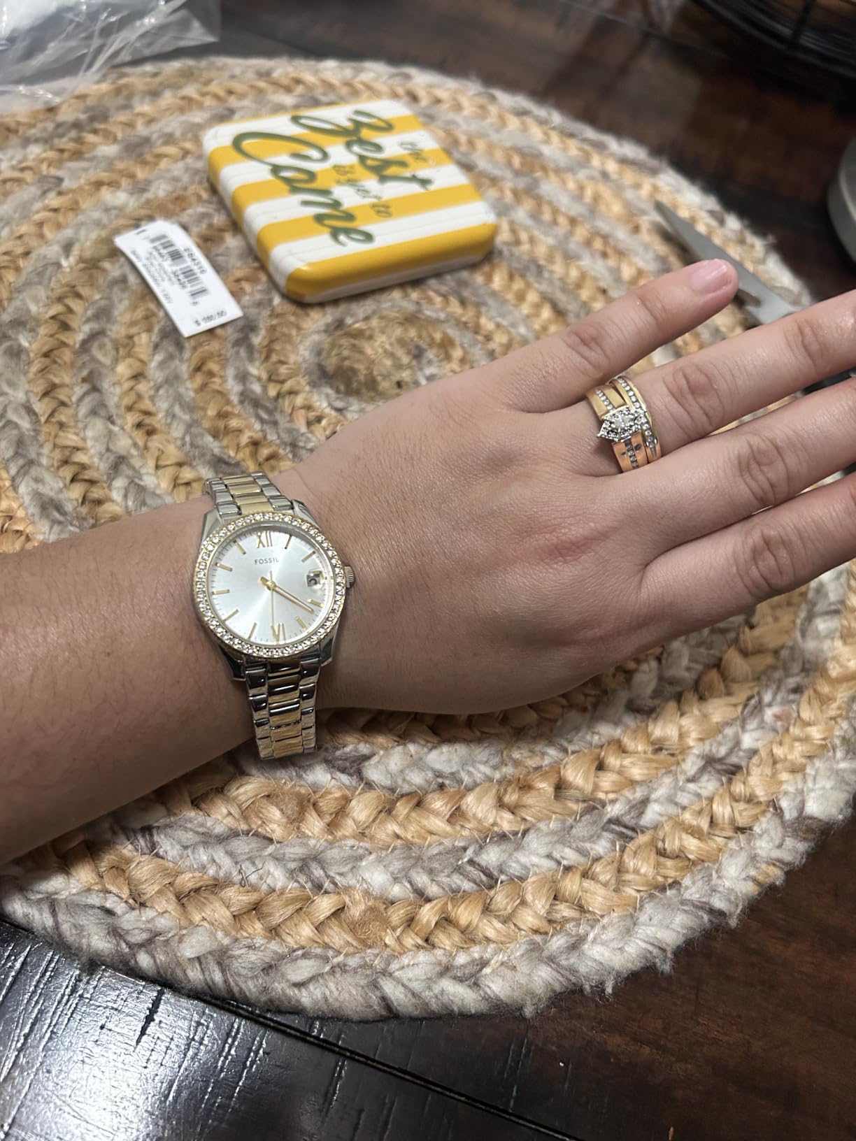 Fossil Women's Watch, Scarlette Quartz Stainless Steel Three-Hand Watch for Women customer photo 1