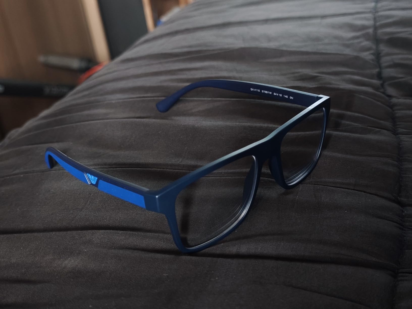 Emporio Armani Mens EA4115 Rectangular Eyewear Frames With Two Interchangeable Sun Clip-ons customer photo 1