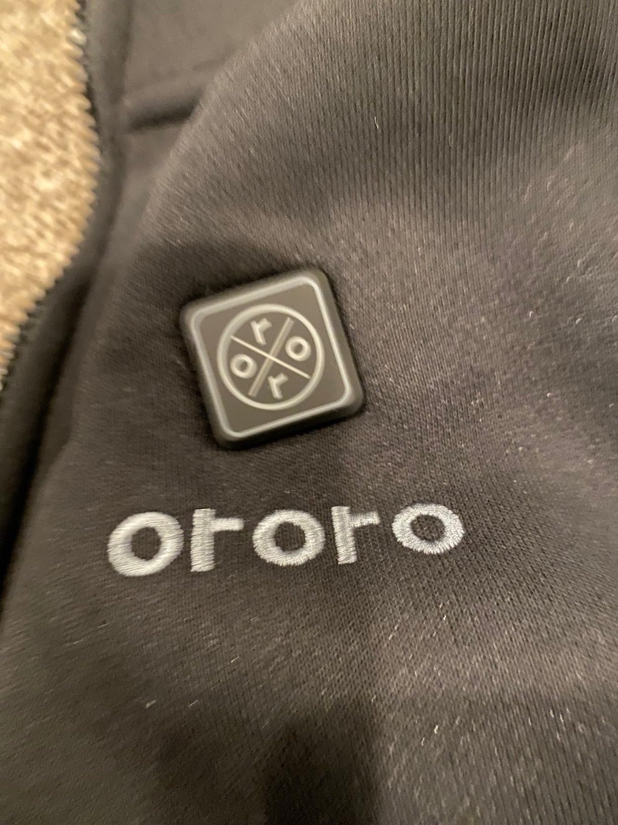 ORORO Men's Heated Fleece Jacket with Battery, 4 Heating Zones customer photo 1