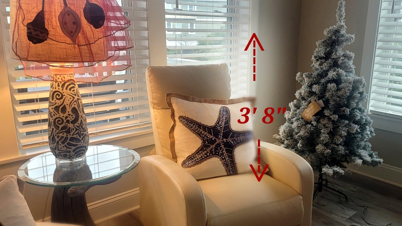 Yaheetech 6ft Pre-Lit Snow Flocked Artificial Christmas Tree, 250 Lights customer photo 1