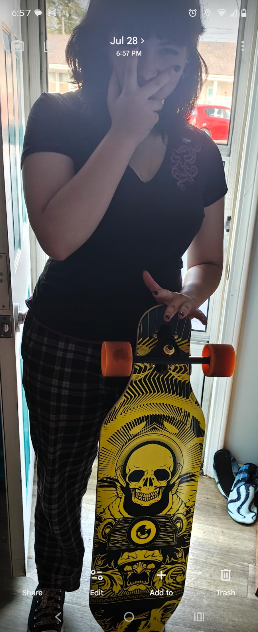 41 Inch Longboard Skateboard 8 Ply Natural Maple Complete Skateboard Cruiser for Cruising, Carving, Free-Style and Downhill with T-Tool customer photo 2