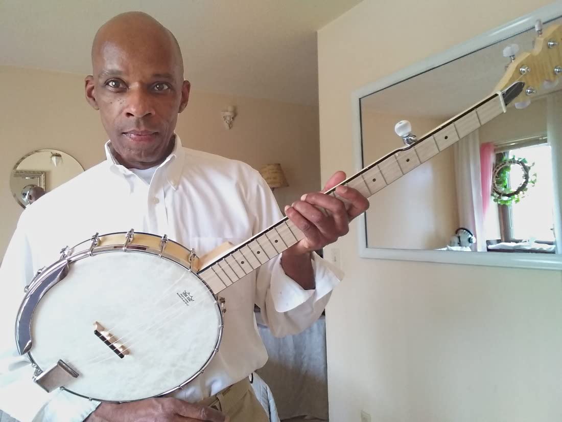 AKLOT 5 String Banjos Full Size Open Back Banjo Adjustable Maple Body Remo Head with 2 Tuning Wrench, 4 Picks, Strings, Tuner, Strap Ruler, Cleaning Cloth, Gig Bag for New Beginner Professional customer photo 2
