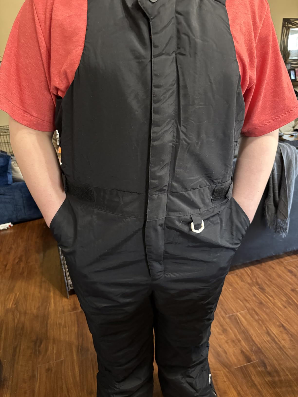 Amazon Essentials Men's Water-Resistant Insulated Snow Bib Overall customer photo 1