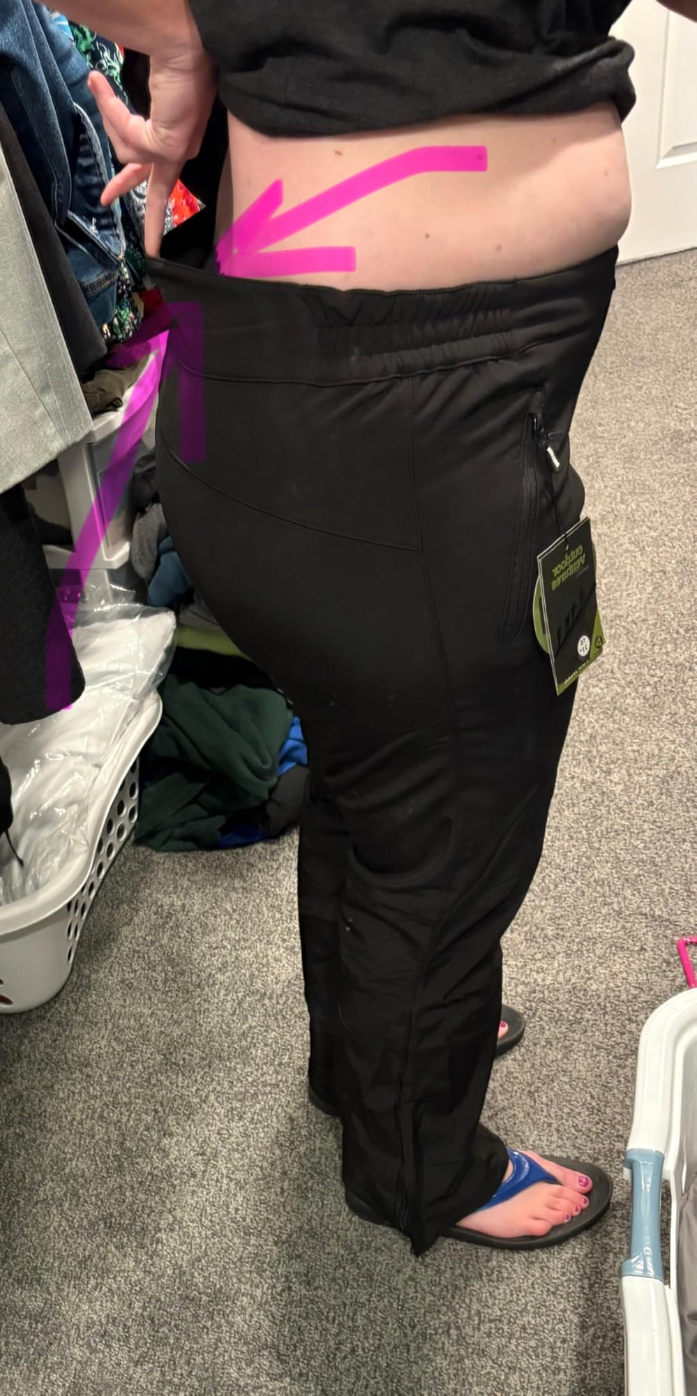 Outdoor Ventures Fleece Lined Waterproof Pants Women Ski Snow Hiking Warm customer photo 2
