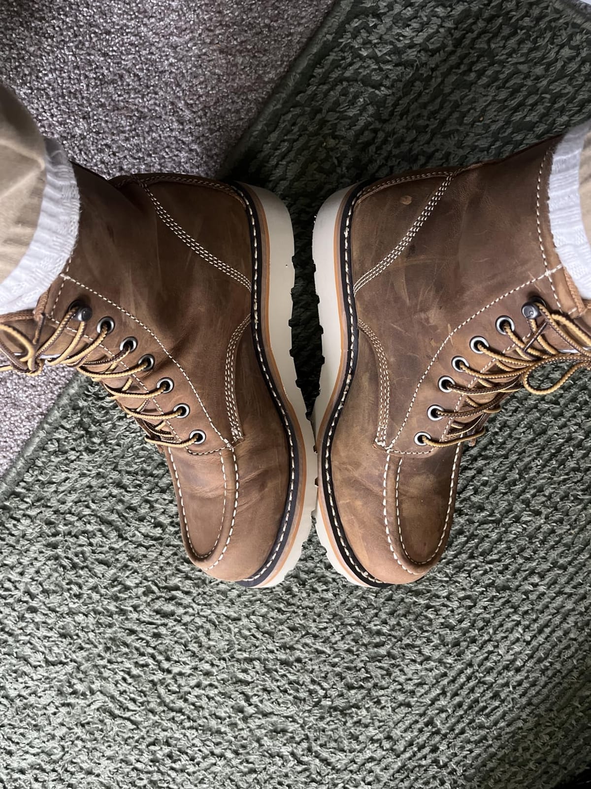 Carhartt Women's 6” Waterproof Moc Toe Boots - Premium Rugged Leather, Goodyear Welt, Insite Tech Comfort Footbed, and Dual-Density Rubber Outsole customer photo 2