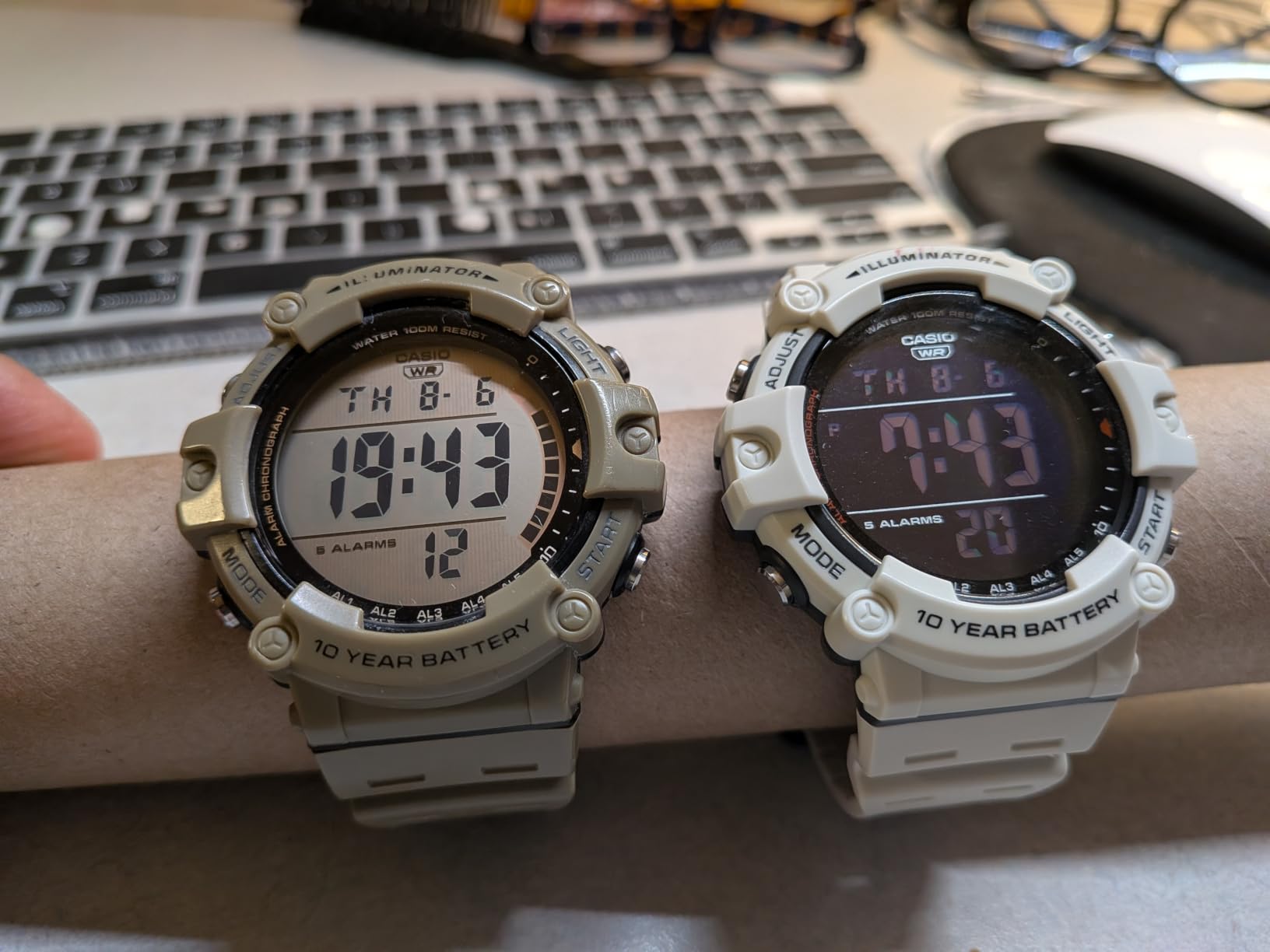 Casio Illuminator AE1500WH Series | 10-Year Battery | LED Backlight | 5-Alarms | 1/100 Sec Stopwatch | Men's Digital Watch customer photo 2