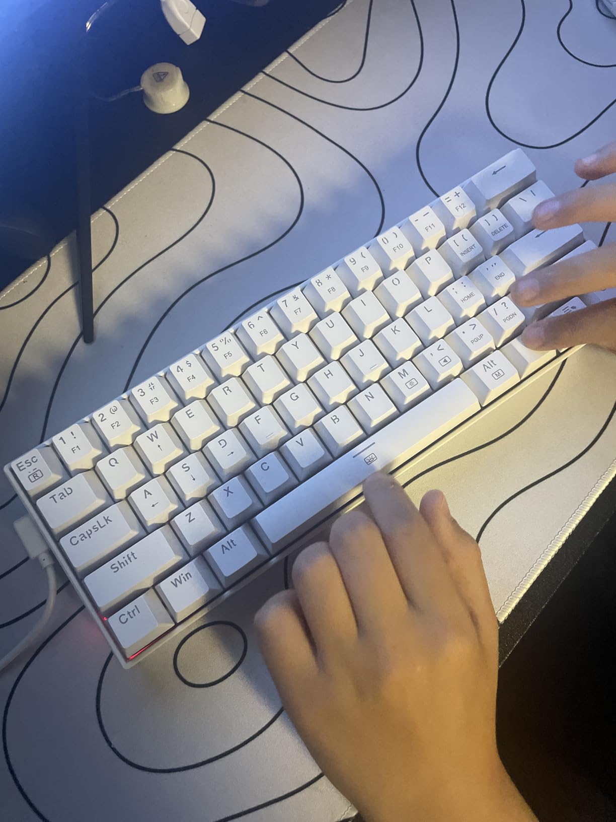 Redragon K630 Dragonborn 60% Wired RGB Gaming Keyboard, 61 Keys Compact Mechanical Keyboard with Linear Red Switch, Pro Driver Support, Black customer photo 1