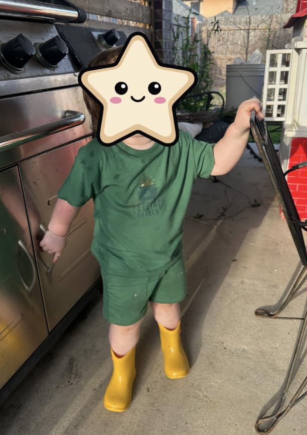 Tree Grandpa Toddler Rain Boots Waterproof shoes for Boys Girls Lightweight customer photo 2