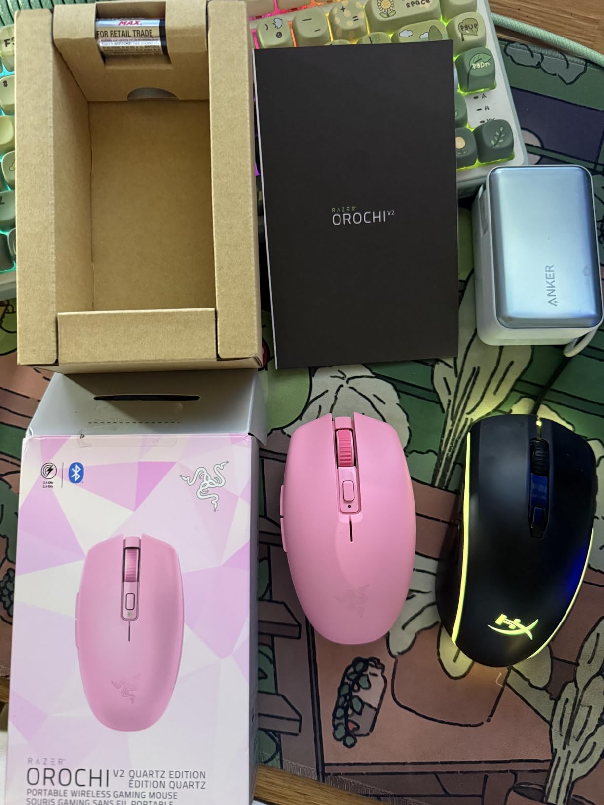 Razer Orochi V2 Wireless Gaming Mouse, 950 Hr Battery, 60g, White customer photo 1