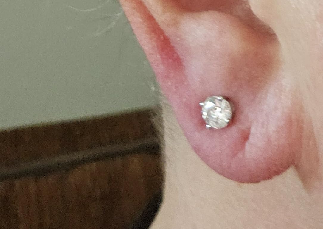 1 to 16 Carat 14K White Gold IGI Certified LAB GROWN Diamond Stud Earrings customer photo 1