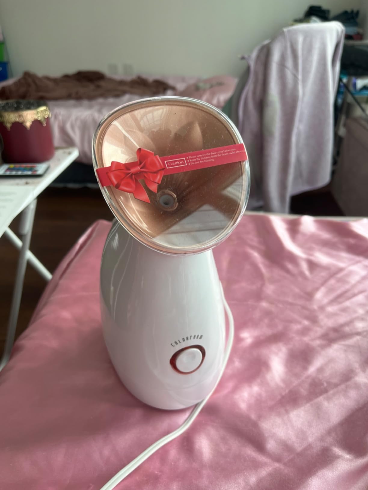 Colorfarm Facial Steamer with Nano Ionic Steam for Deep Cleaning Home Spa customer photo 1