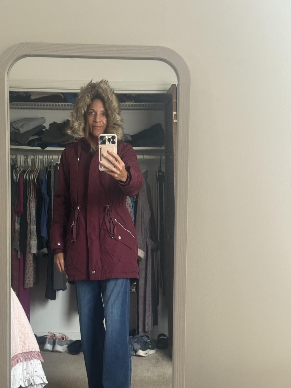 ROYAL MATRIX Women's Winter Coats Fleece Lined Parka Jacket Hooded Long Winter Warm Parka Coat with Pockets customer photo 1