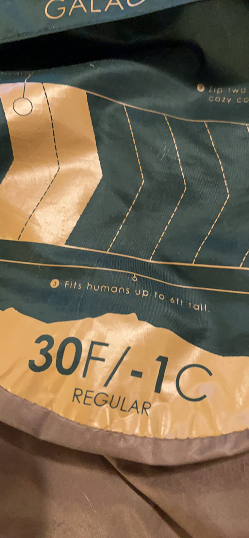 Kelty Galactic Down 30 Degree Sleeping Bag, 550 Fill Power RDS Trackable Down, Backpacking and Camping, Zip Together for 2P Sleeping Bag customer photo 2