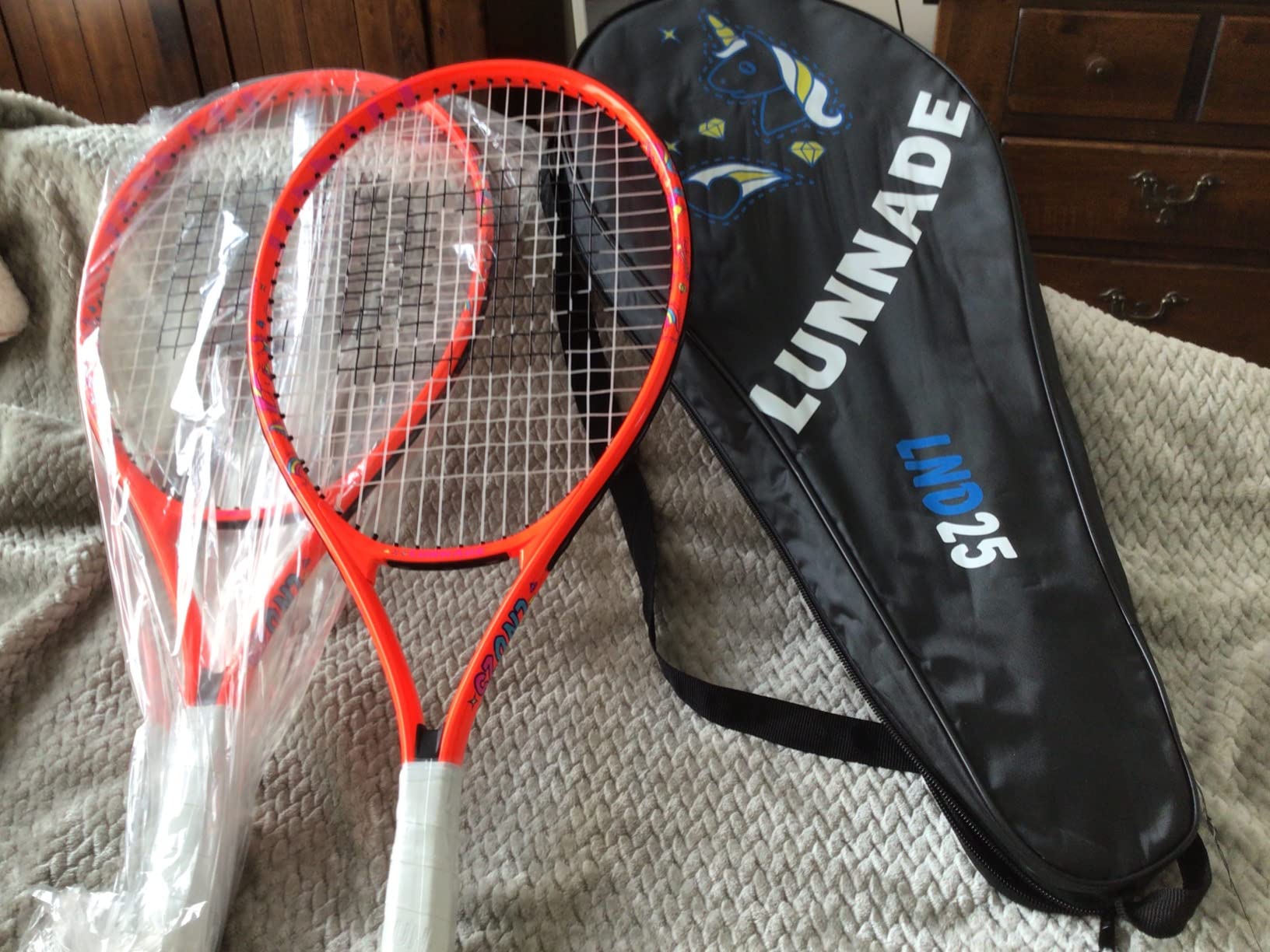 Tennis Racket for Kids Junior, 19/21/23/25 Inch Youth Tennis Racquet with Cover, Suitable for Beginner Boys and Girls Age 3-12 customer photo 2