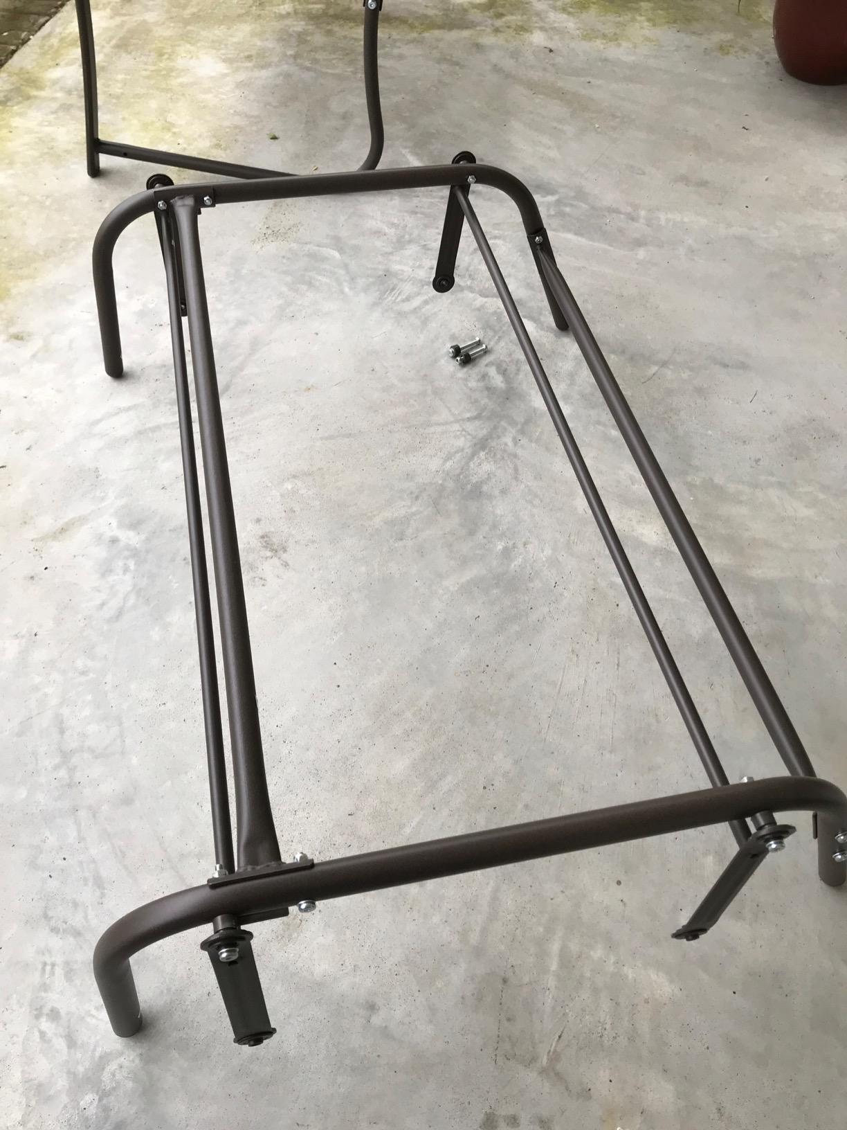 GIANTEX Patio Glider Benches for Outside, Swing Glider Chair w/Steel Frame customer photo 2