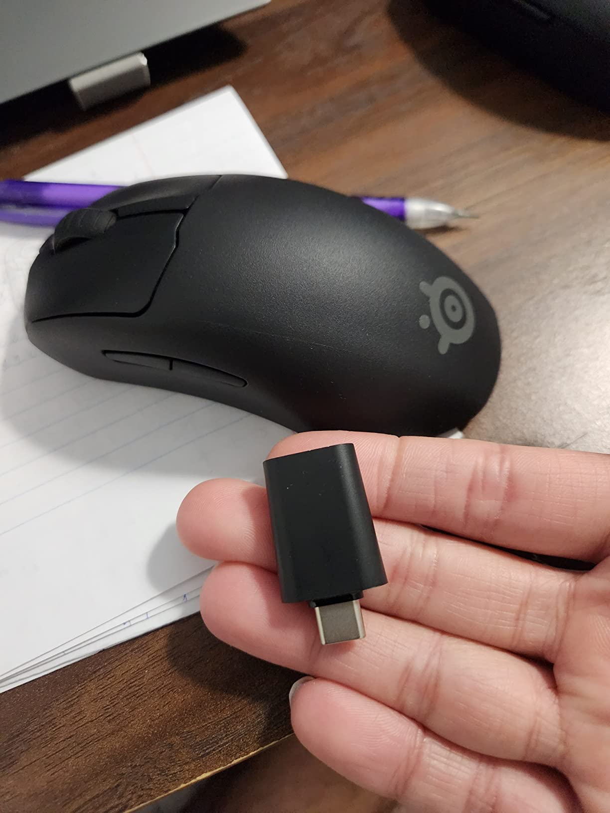 SteelSeries Esports Mini Wireless FPS Gaming Mouse – Ultra Light – Prime Mini Edition – 5 Programmable Buttons – Lag-free 2.4GHz – 100H Battery – 18K CPI Sensor – Magnetic Optical Switches – PC/Mac customer photo 2