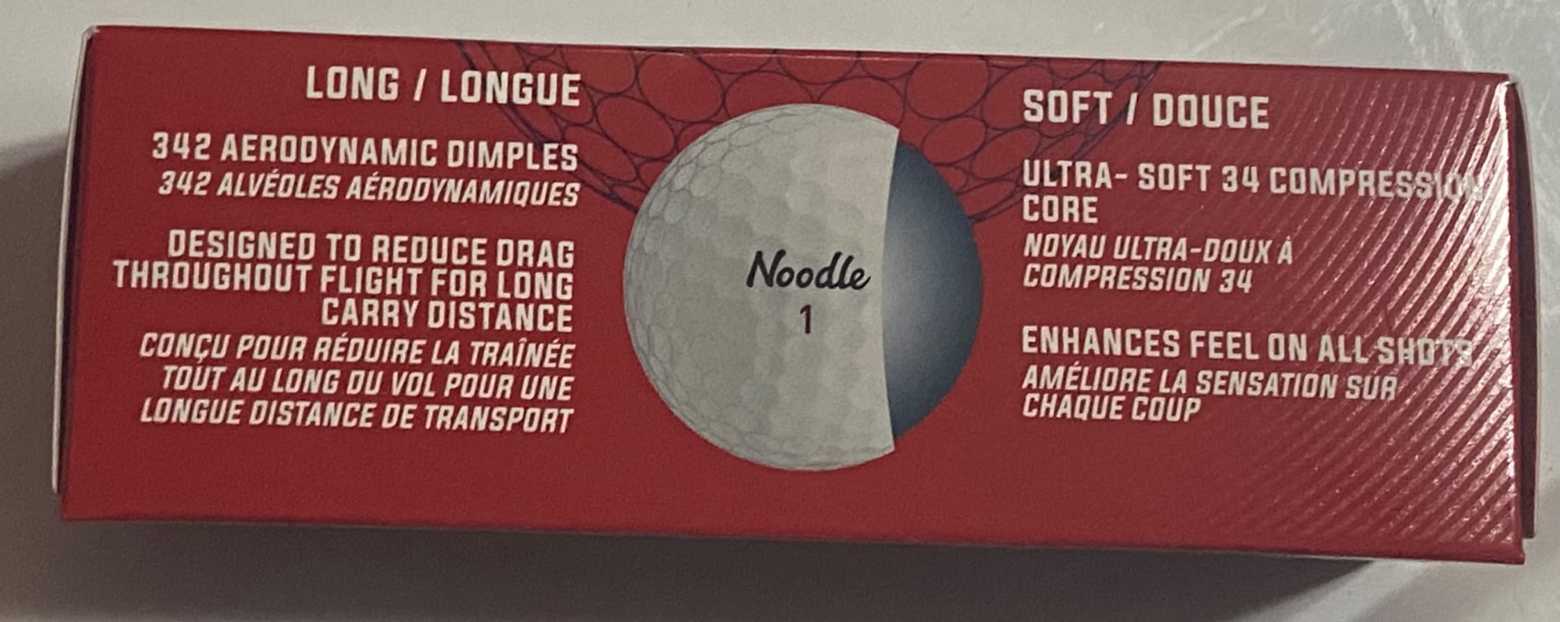 TaylorMade Noodle Long & Soft Golf Balls, Ultra-Soft 34 Compression Core, Great Feel and Increased Spin, Patented Dimple Design for Straighter Flight customer photo 2