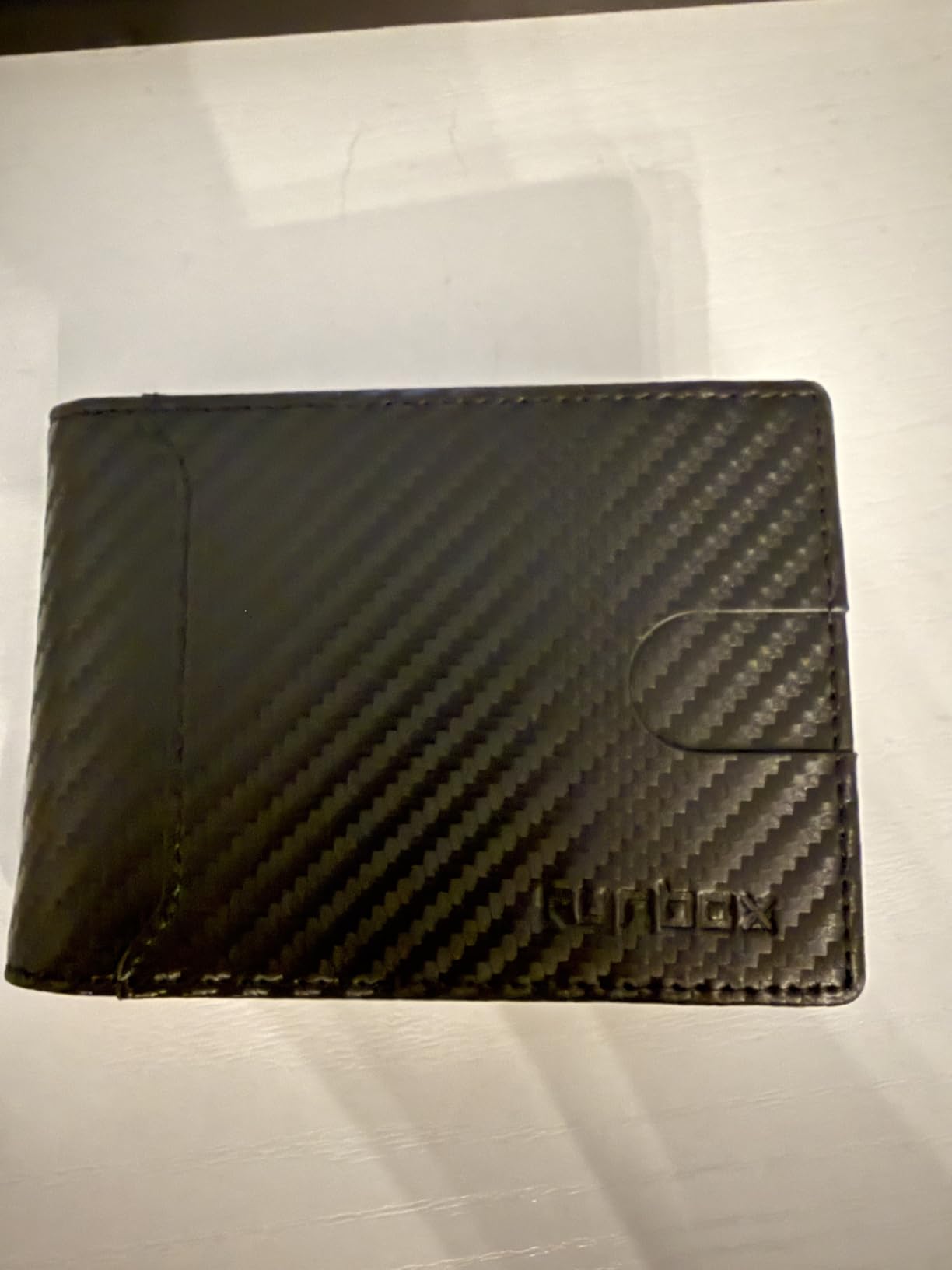 RUNBOX Slim Wallet for Men - RFID Blocking Leather Bifold with Money Clip customer photo 2