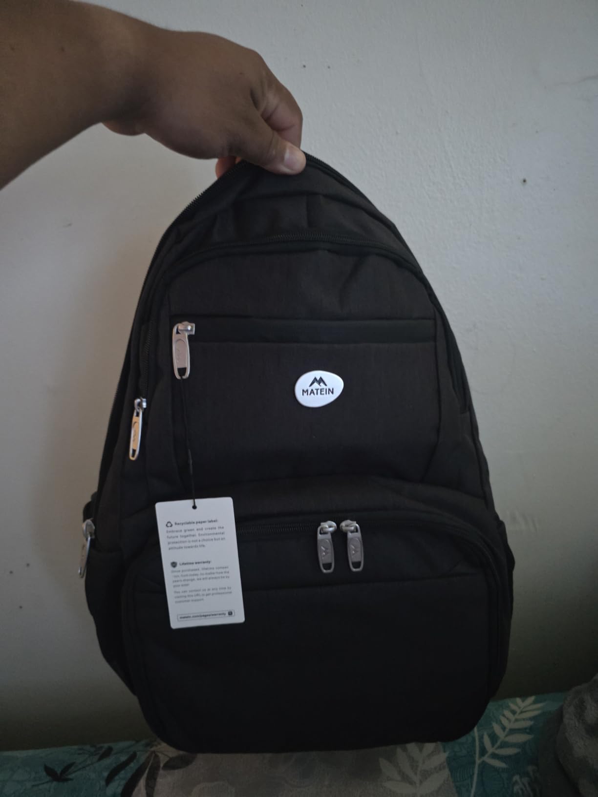 MATEIN Lunch Backpack for Men, 17 Inch Work Bookbag with Laptop Compartment customer photo 1
