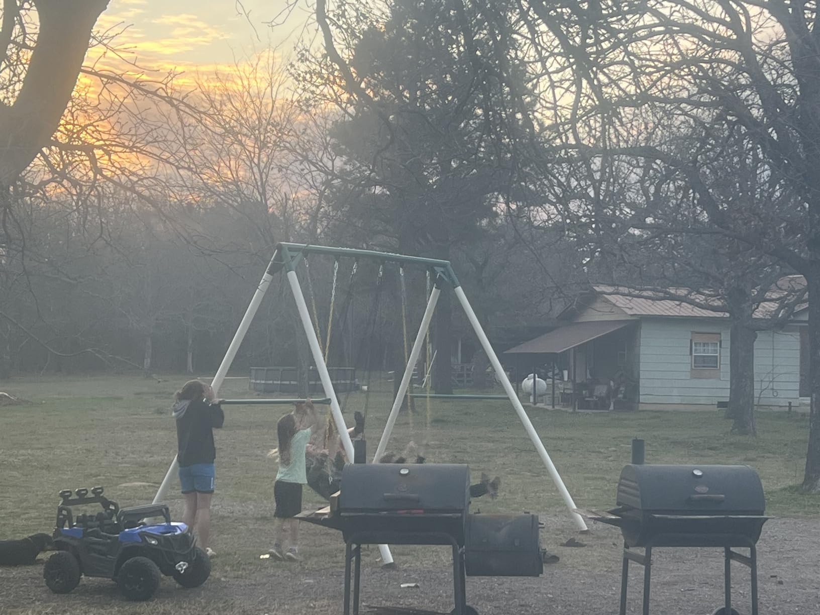 Hapfan 9.5ft Tall Swing Sets for Backyard for Big Kids & Adults (Patented) customer photo 2