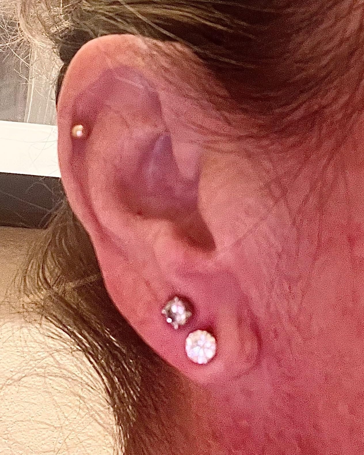 Pompeii 1 Carat (ctw) Diamond Studs in 14k White or Yellow Gold Lab Grown (HI,VS) customer photo 2