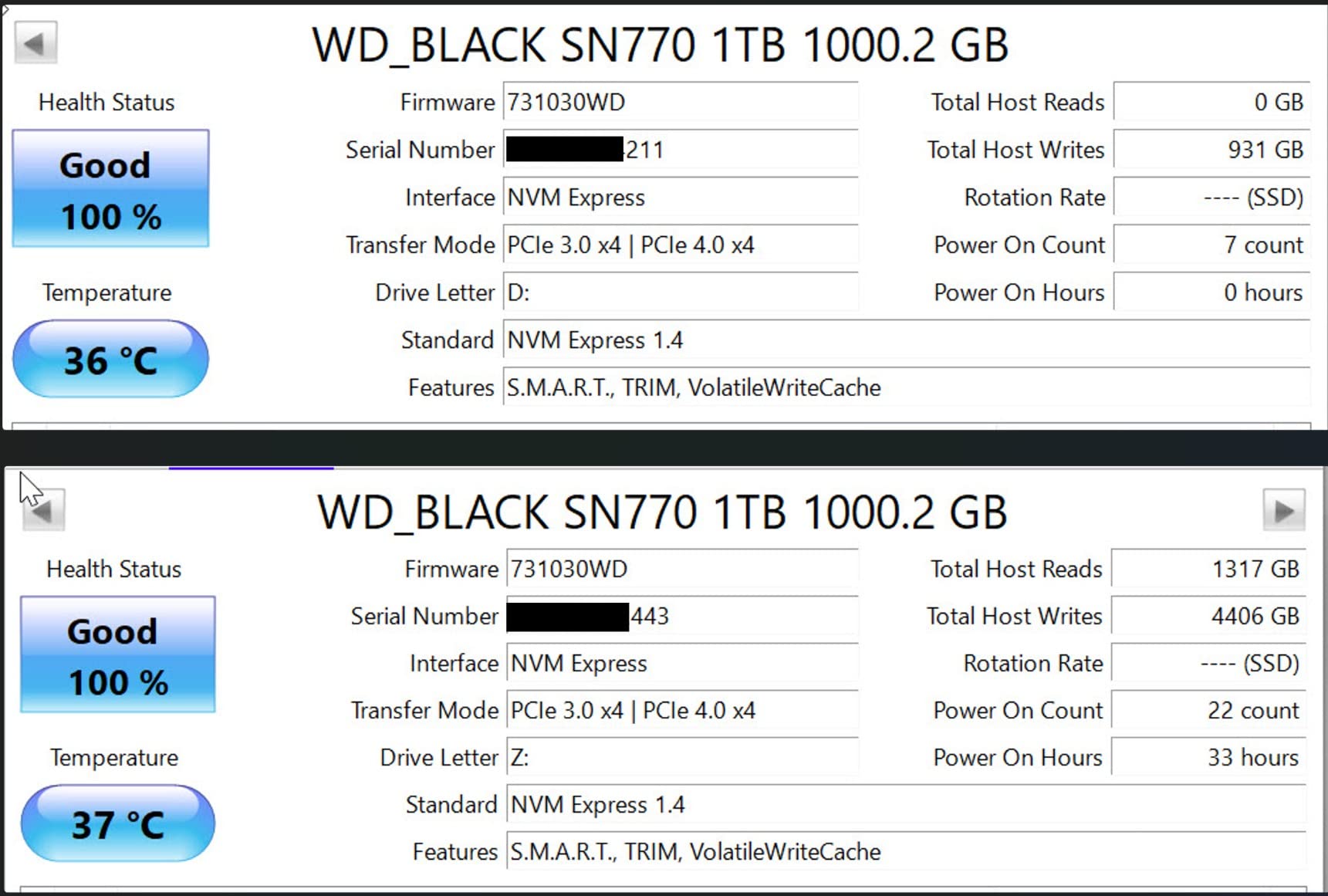WD_BLACK 1TB SN770 NVMe Internal Gaming SSD Solid State Drive - Gen4 PCIe, M.2 2280, Up to 5,150 MB/s - WDS100T3X0E - [Previous Generation] customer photo 2