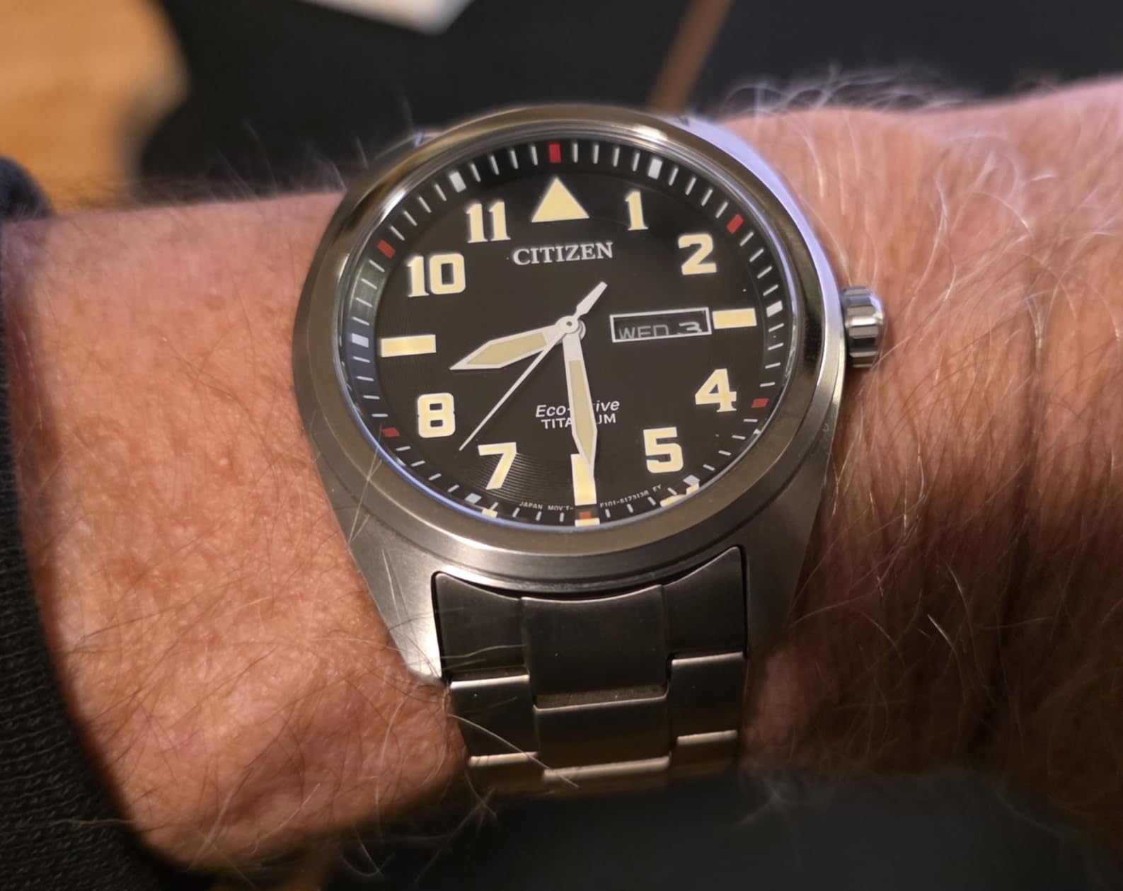 Citizen Men's Eco-Drive Weekender Garrison Field Watch in Super Titanium customer photo 1