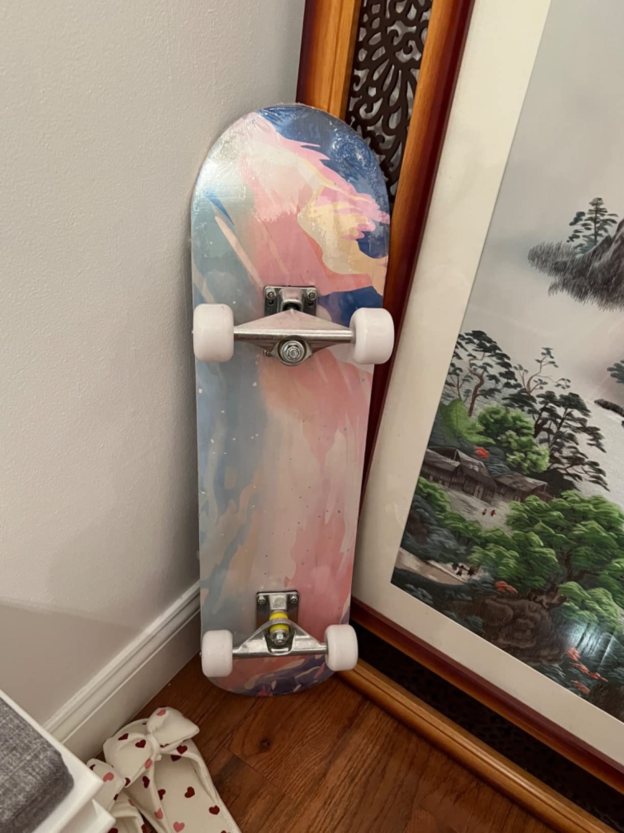 Skateboards for Beginners Adults Youths Teens Kids Girls Boys 31 Inch Pro Complete Skate Boards 7 Layer Canadian Maple Double Kick Concave Longboards customer photo 1