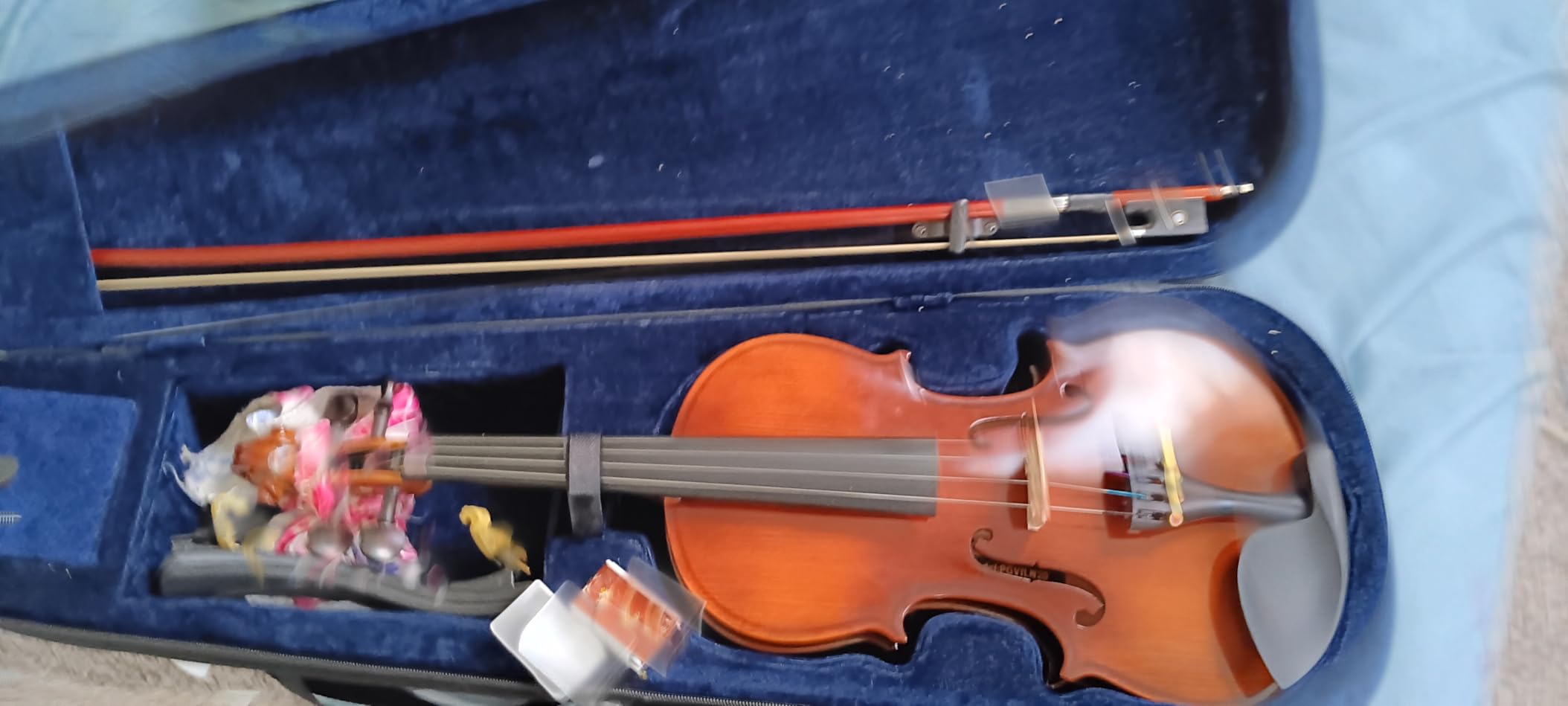 Pyle 3/4 Size Beginner Violin Starter Kit, Violin Starter Package with Travel Case & Bow, Extra Strings, Digital Tuner, Shoulder Rest & Cleaning Cloth for Students, Kids, Adults customer photo 1