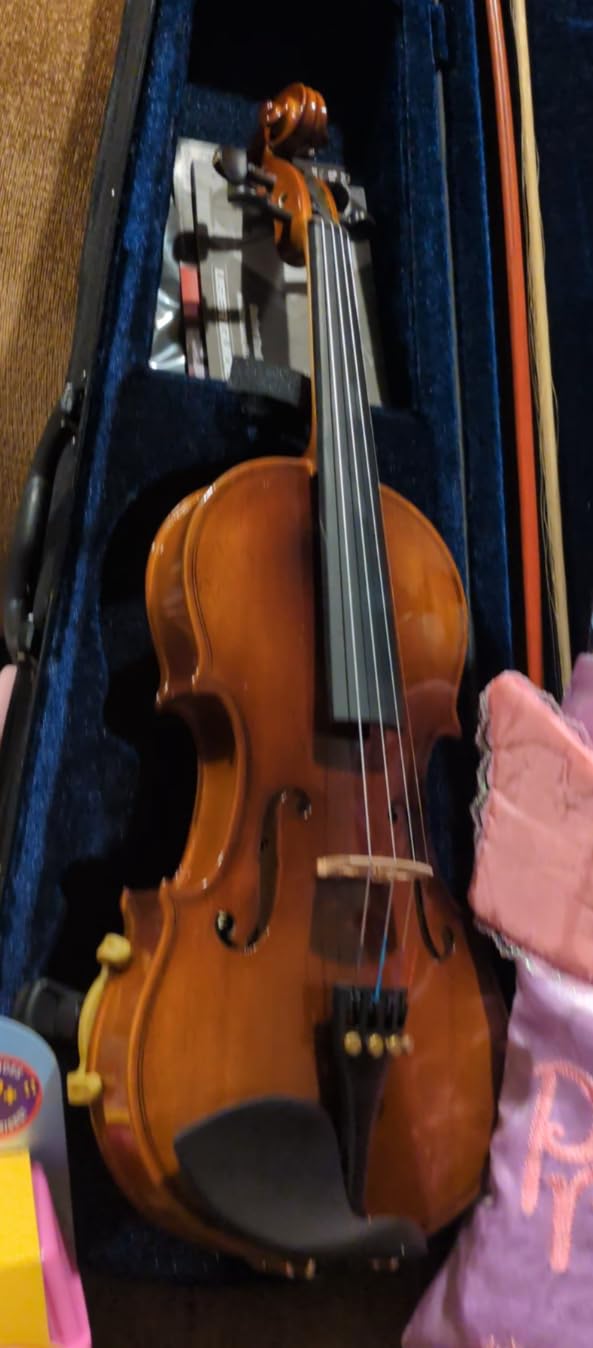 Pyle 3/4 Size Beginner Violin Starter Kit, Violin Starter Package with Travel Case & Bow, Extra Strings, Digital Tuner, Shoulder Rest & Cleaning Cloth for Students, Kids, Adults customer photo 2