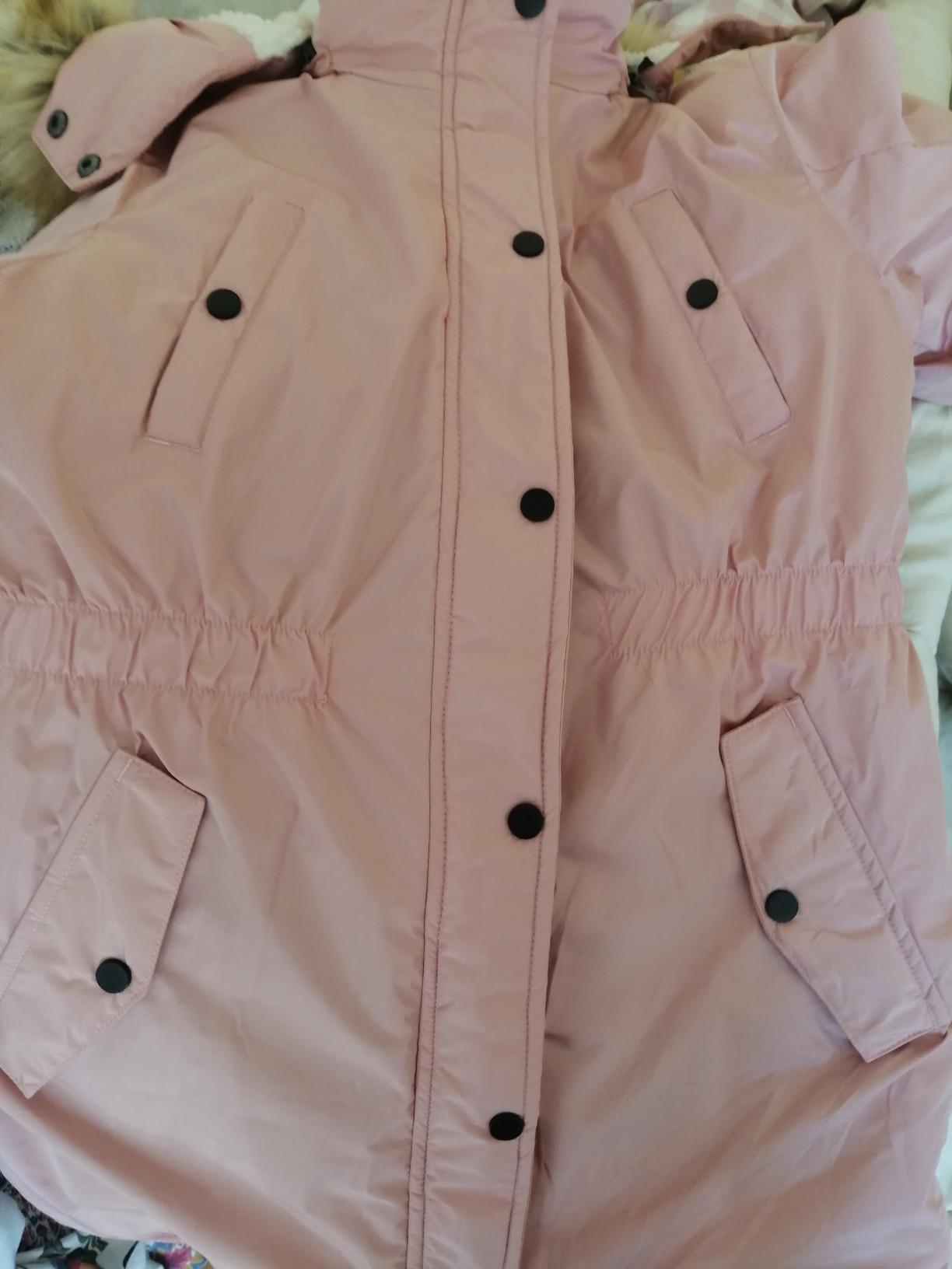 CREATMO US Girl's Long Winter Warm Parka Sherpa Trimmed Collar Puffer Ski Jacket Coat customer photo 2