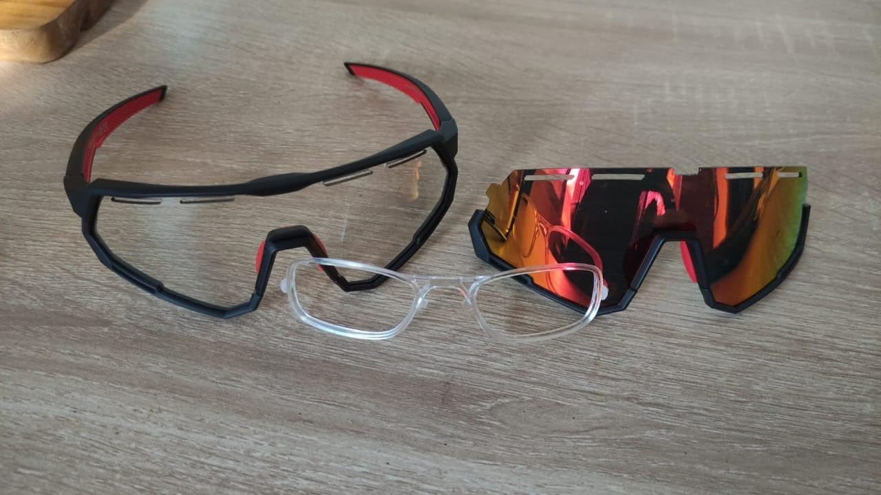 ROCKBROS Mountain Bike Glasses Polarized Photochromic 2 Lens customer photo 1