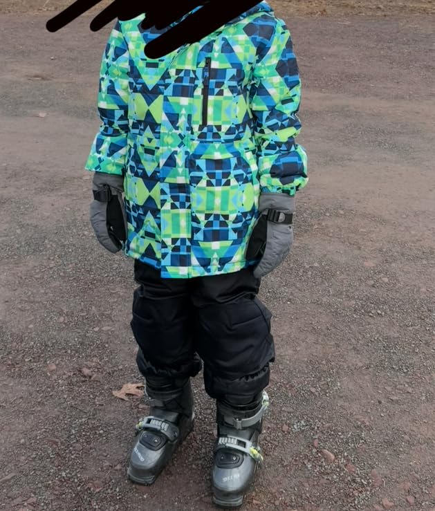 Boys Waterproof Ski Jacket Fleece Lined Warm Winter Snow Coat Hooded Winter Jacket for Kids customer photo 1