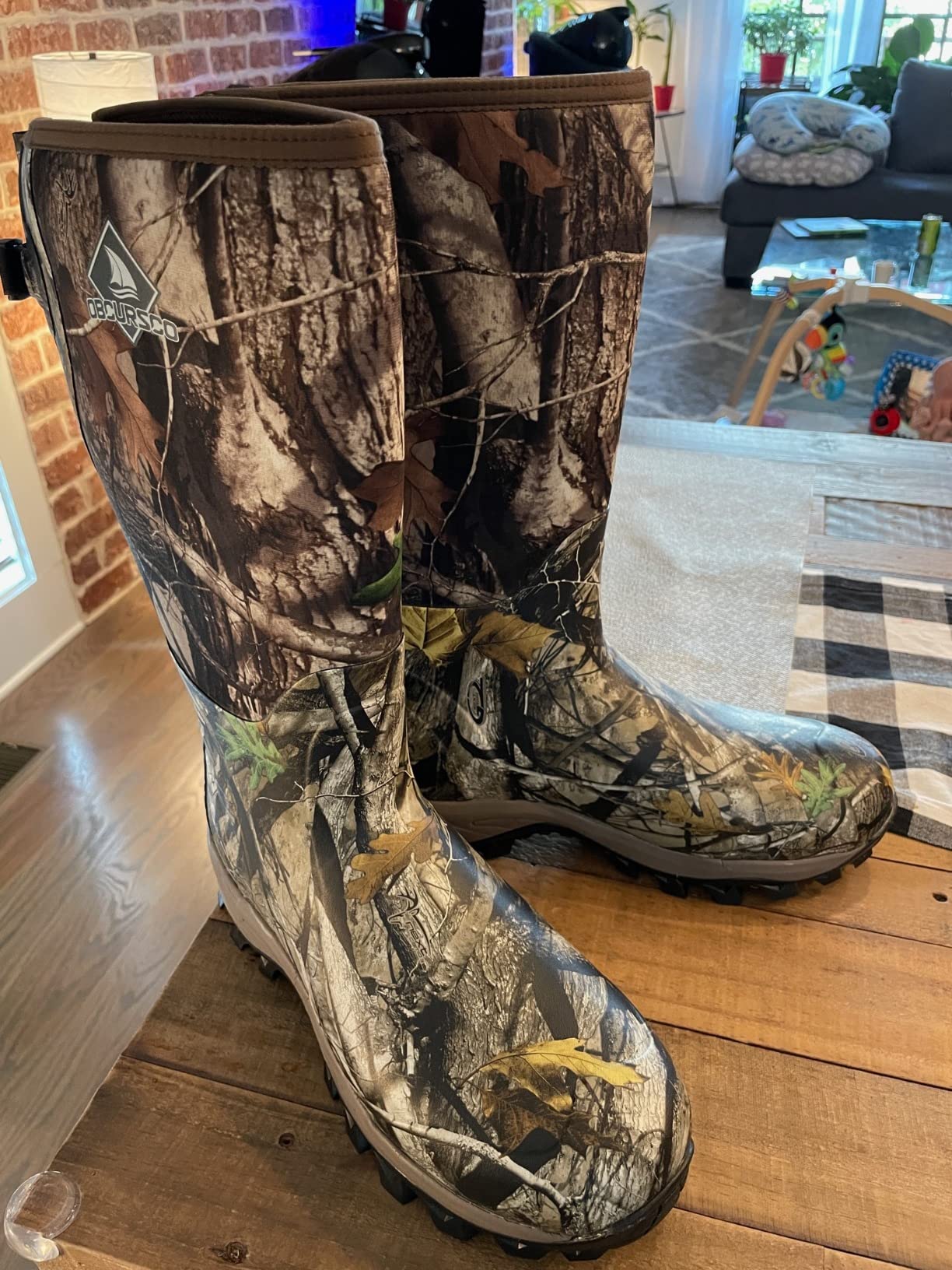 Obcursco Hunting Boots for Men, Waterproof Insulated 6mm Neoprene Rubber Boots for Hunting and Outdoor Activities (Camo) customer photo 1