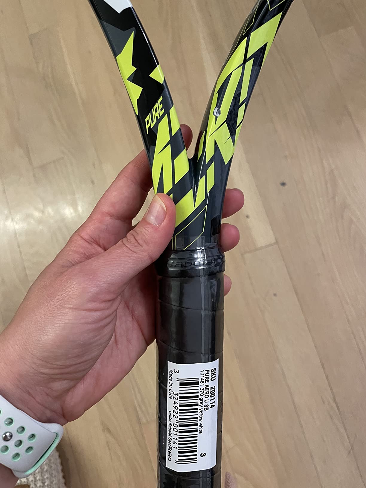 Babolat Pure Aero Tennis Racquet (7th Gen) Strung with Synthetic Gut at Mid Range Tension customer photo 1