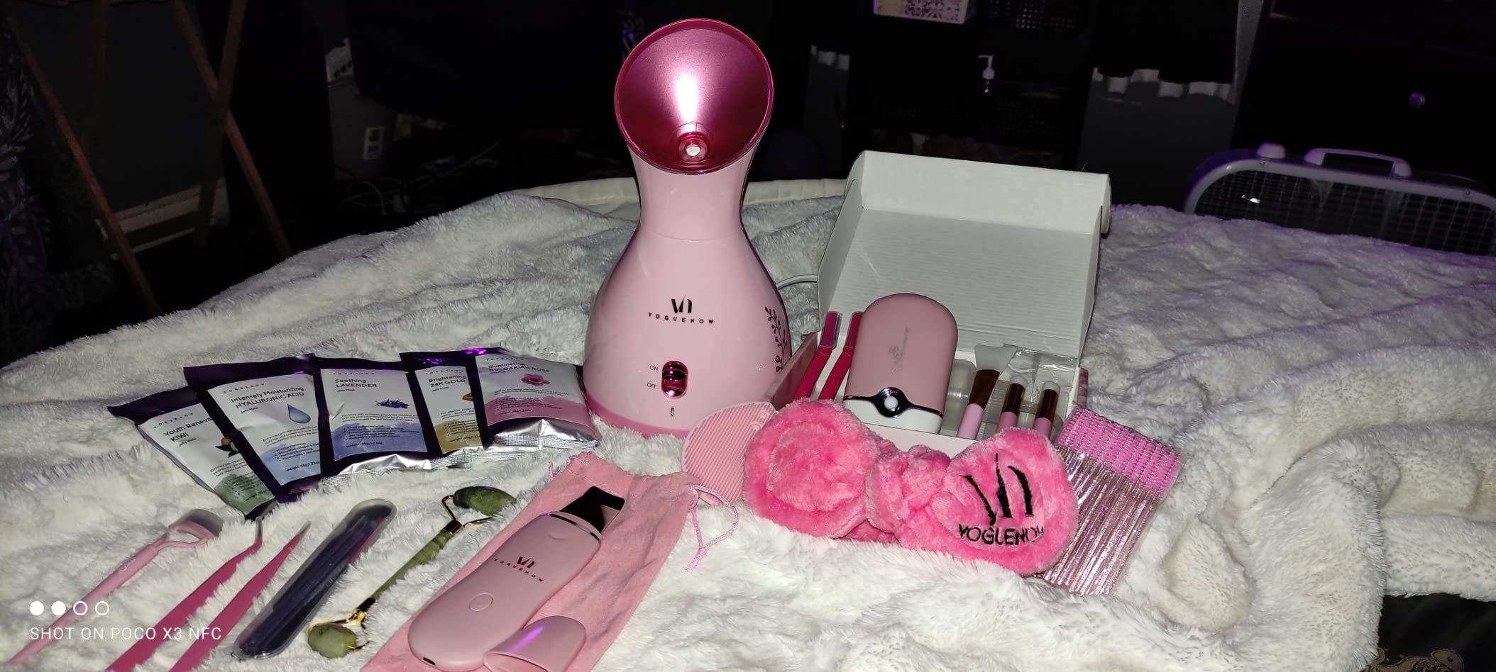 Facial Steamer Spa Kit with 17 Spa Tools for Complete At-Home Facial customer photo 1