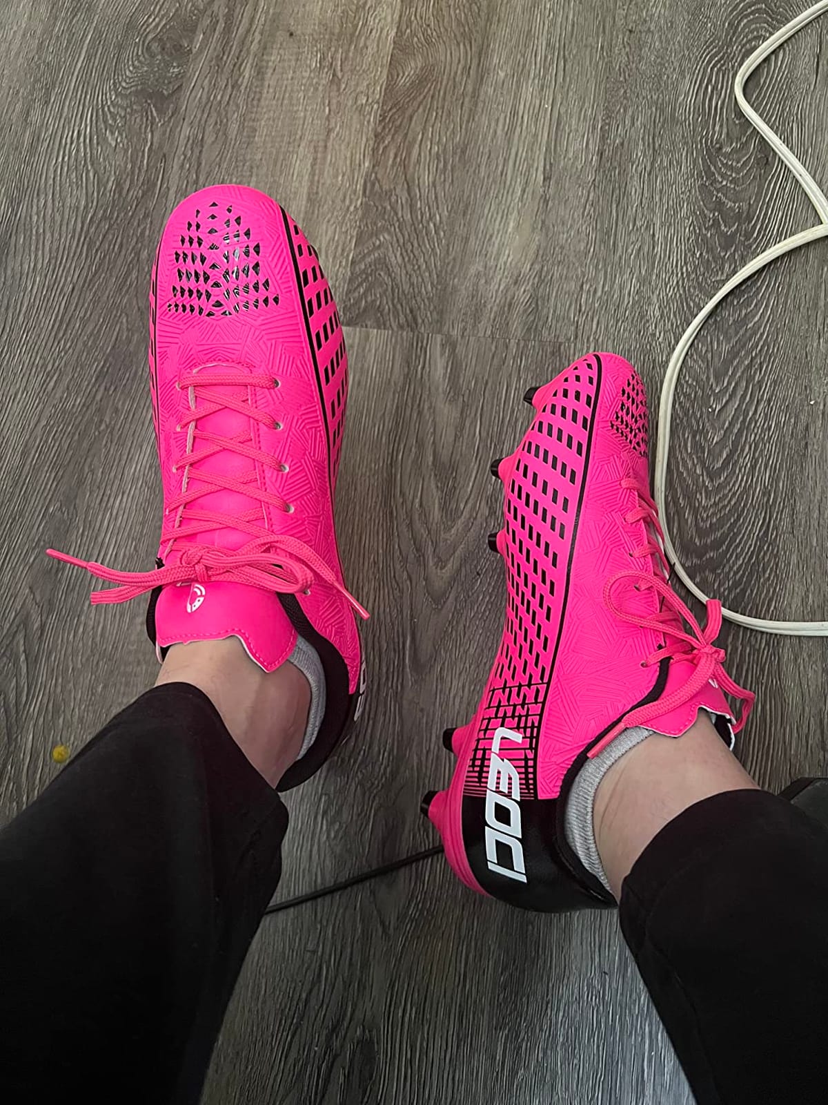 Men's Soccer Cleats Women Outdoor Frim Ground Football Shoes customer photo 1