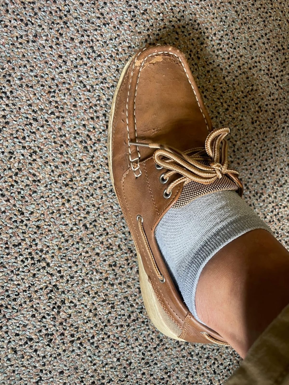 Vostey Men's Boat Shoes 3-Eye Deck Casual Loafers for Men customer photo 1