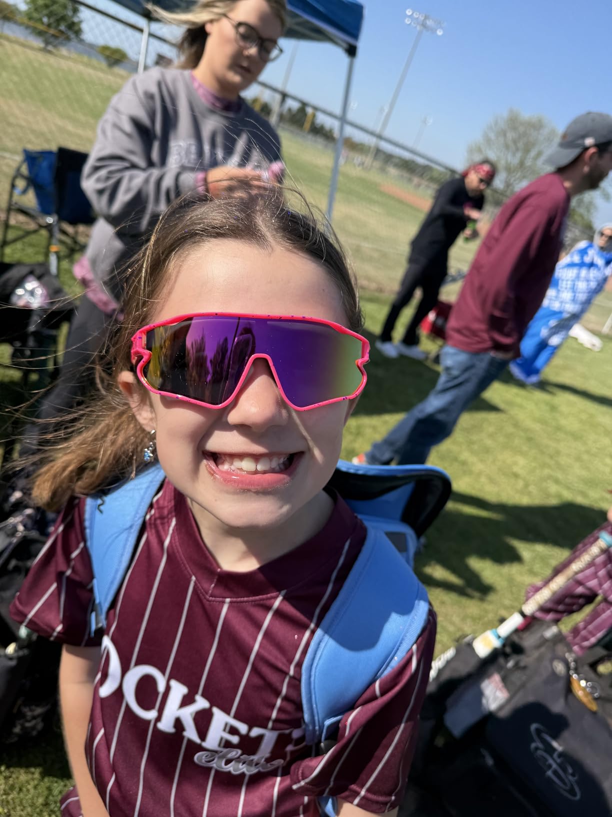 DUCO Kids Polarized Sports Baseball Sunglasses – Ages 8-16, UV Protection customer photo 1