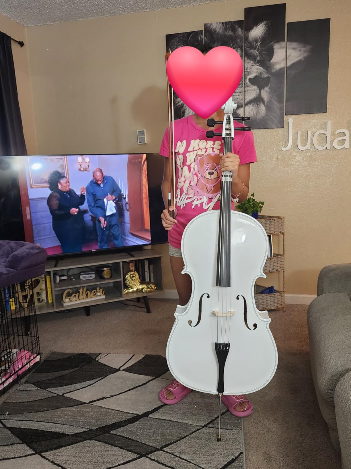 Ktaxon Full-Size Cello, Beginner Cello 4/4, Acoustic Cello Kit customer photo 1