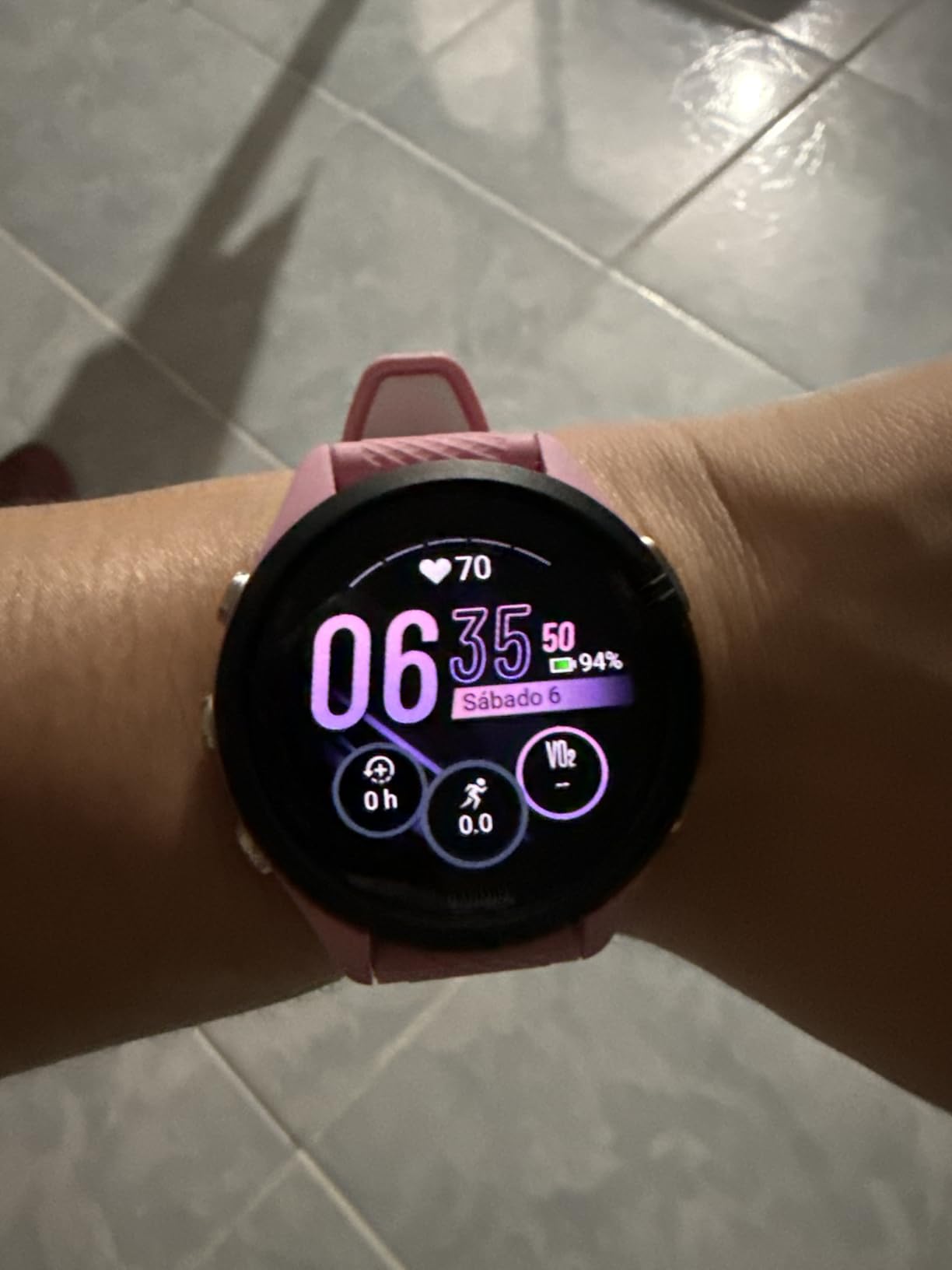 Garmin Forerunner® 265, Running Smartwatch, 46mm, Black/Powder Gray customer photo 1