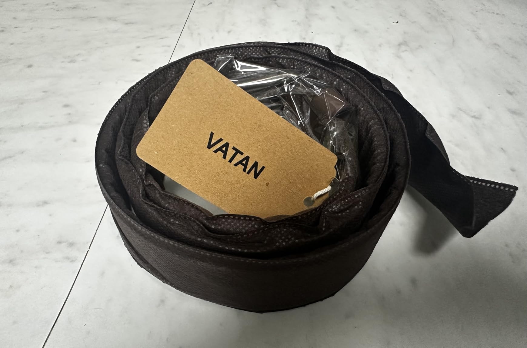 VATAN Men's Full Grain Leather Casual Every Day Jean Belt Handmade (35mm) customer photo 2