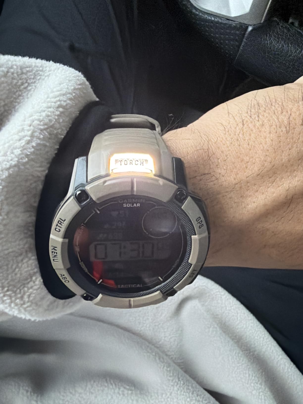 Garmin Instinct 2X Solar - Tactical Edition, Rugged GPS Smartwatch, Built-in Flashlight, Ballistics Calculator, Solar Charging Capability, Coyote Tan customer photo 2